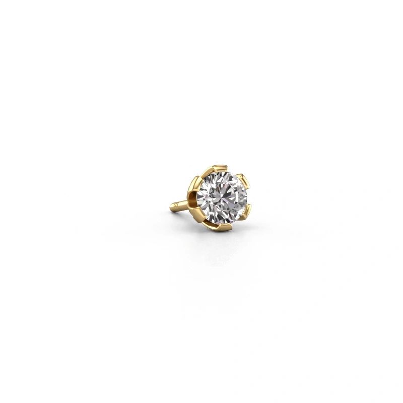 Men's earring Donato 585 gold diamond 0.40 crt