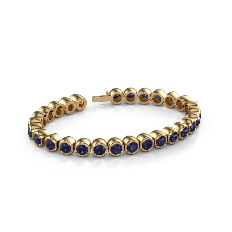 Bracelet tennis Bianca 5 mm 585 or jaune saphir 5 mm