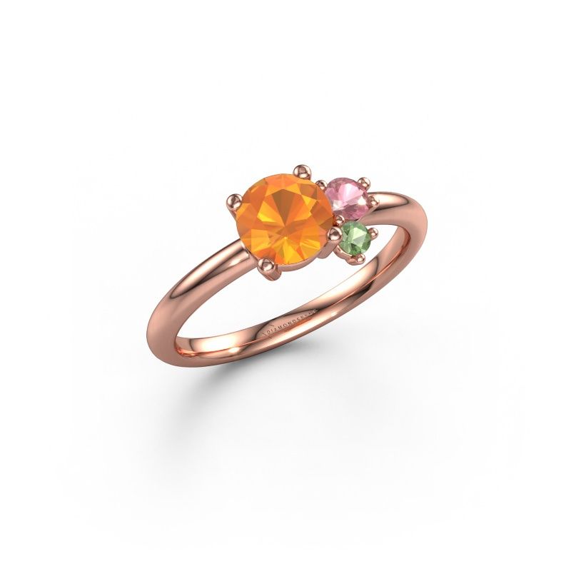 Ring Anouk 585 rosé goud citrien 6 mm
