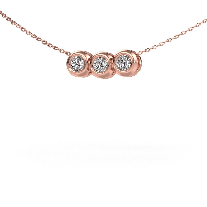 Kette Kim 3 585 Roségold Diamant 0.450 crt
