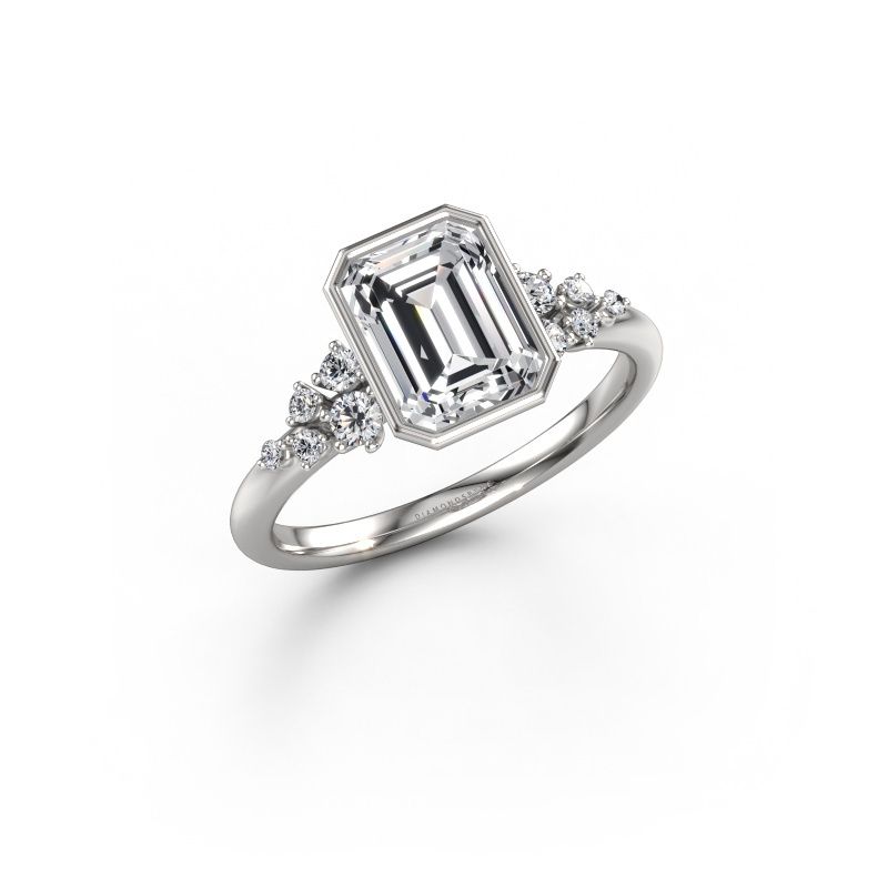 Verlobungsring Aliyah EME 950 Platin Lab-grown Diamant 1.75 crt