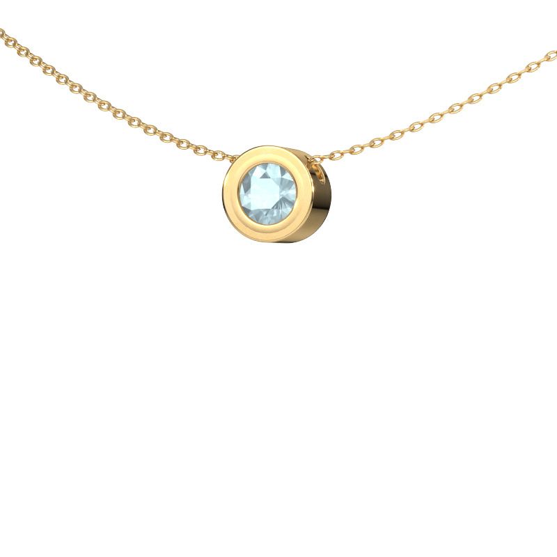 Anhänger Ise 585 Gold Aquamarin 5 mm