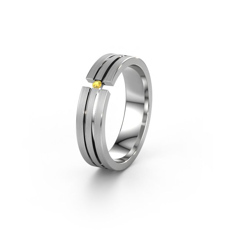 Ehering WH0402L15AM 950 Platin Gelb Saphir ±5x1.7 mm