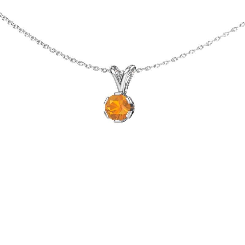 Pendant Julia 585 white gold citrin 5 mm
