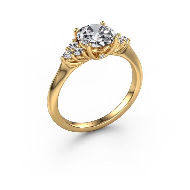 Engagement ring Felipa RND 585 gold lab grown diamond 1.693 crt