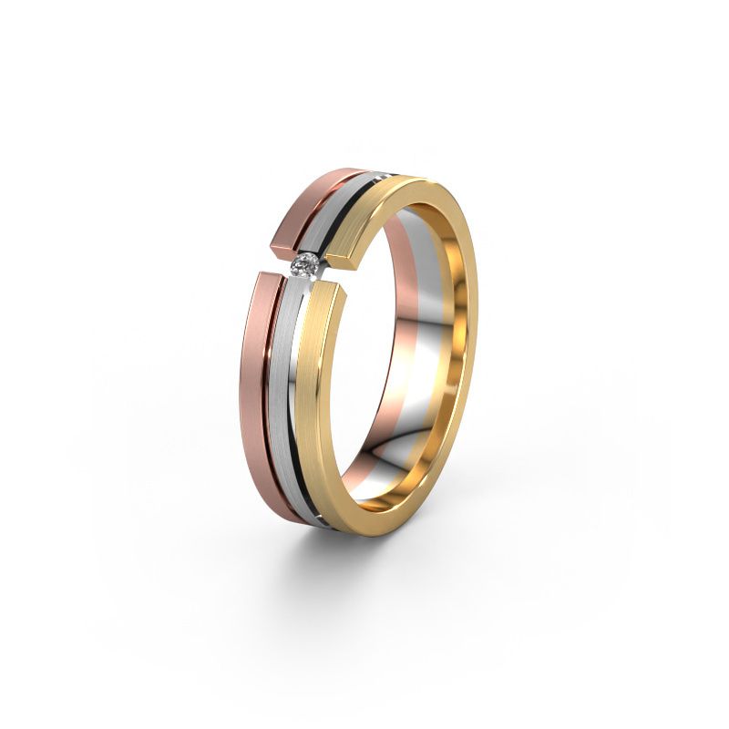 Wedding ring WH0402L15AM 585 white gold diamond ±0.20x0.07 in