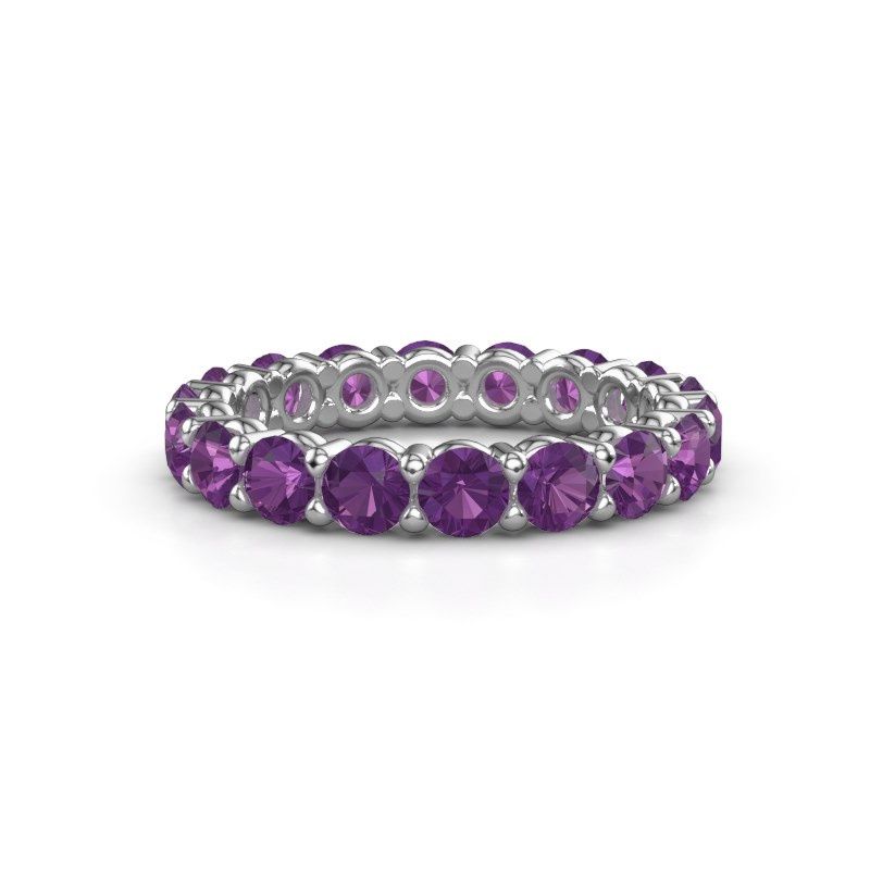 Bild von Ring heddy rnd 3.4<br/>585 Weißgold<br/>Amethyst 3.4 mm