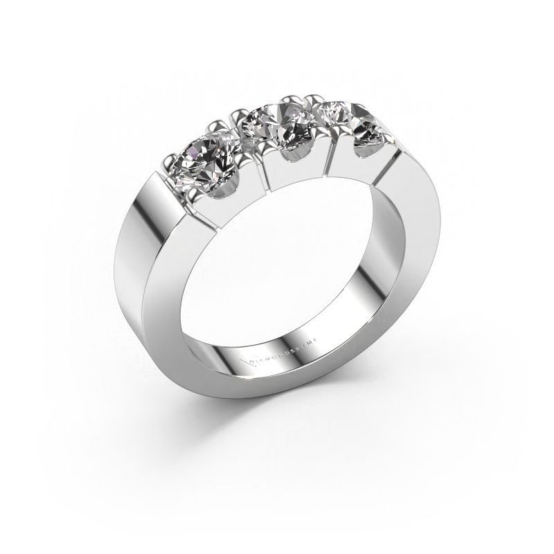 Bague Dana 3 950 platine diamant 1.50 crt