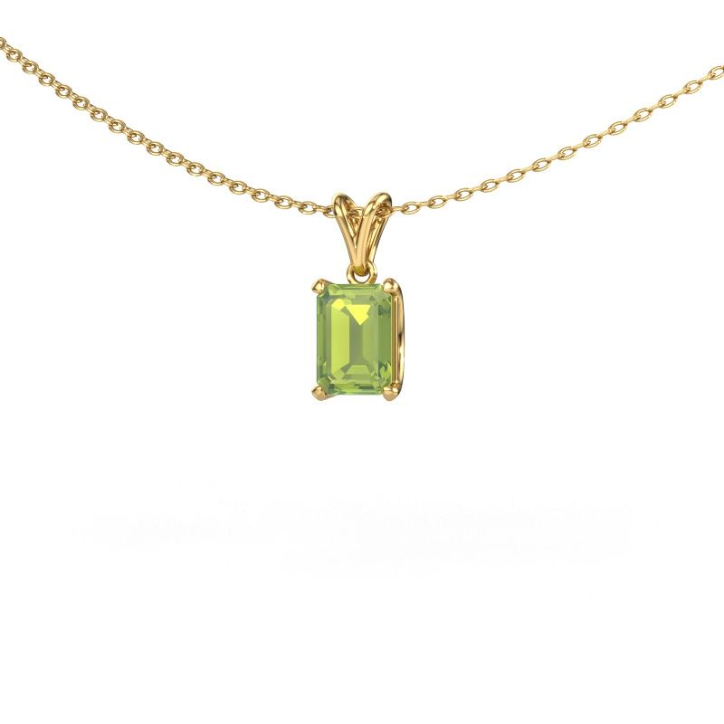 Pendant Sam EME 585 gold peridot 7x5 mm