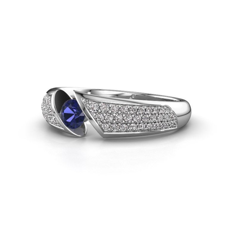 Image of Ring Hojalien 3<br/>585 white gold<br/>Sapphire 4 mm
