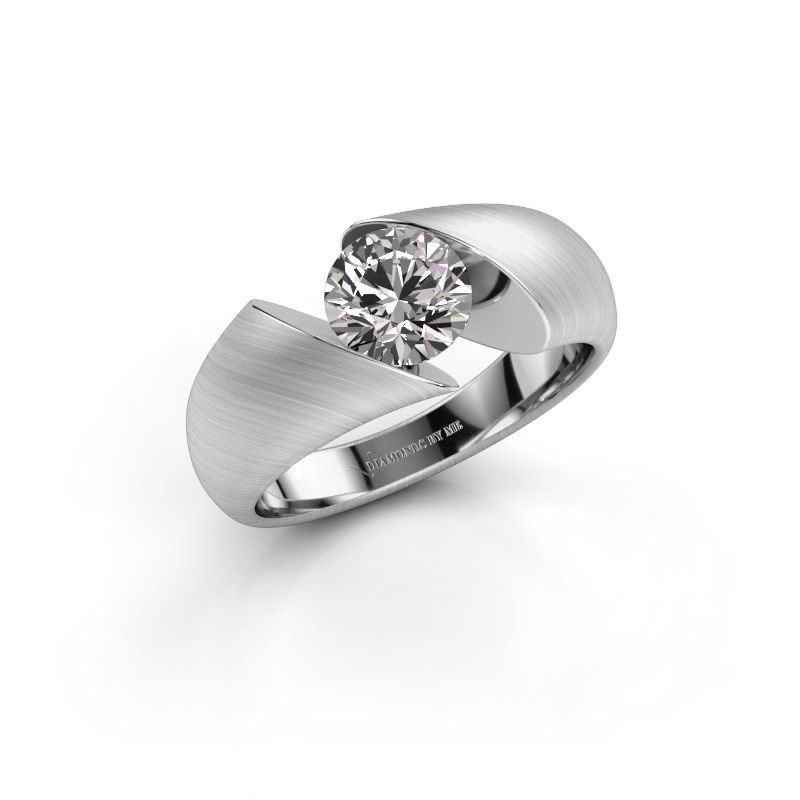 Image de Bague de fiançailles Hojalien 1<br/>950 platine<br/>Diamant 1.00 crt