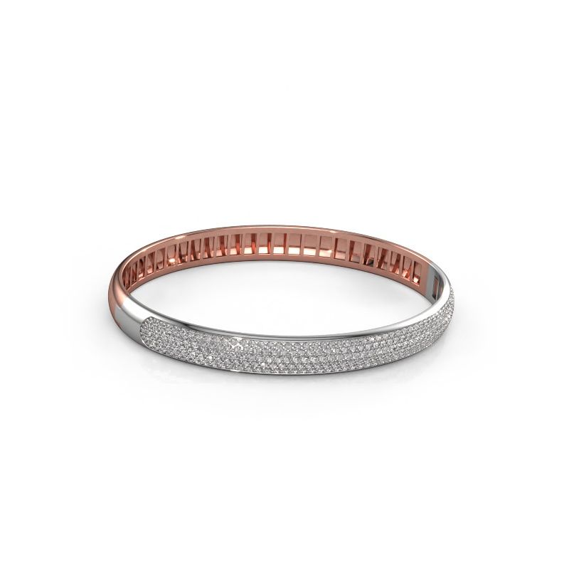 Bangle Emely 7mm 585 rose gold lab-grown diamond 2.013 crt