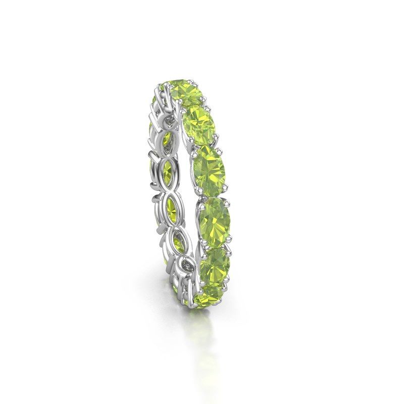 Bild von Ring vivienne ovl 5x3<br/>585 Weißgold<br/>Peridot 5x3 mm