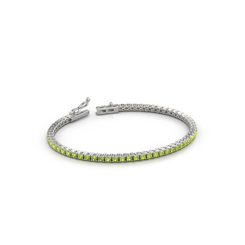 Bracelet tennis Shirley 2.4 585 or blanc 2.4 mm