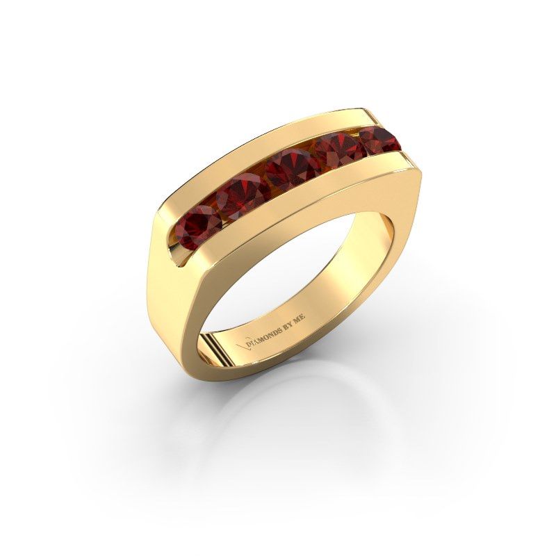 Image of Men's ring Richard<br/>585 gold<br/>Garnet 4 mm