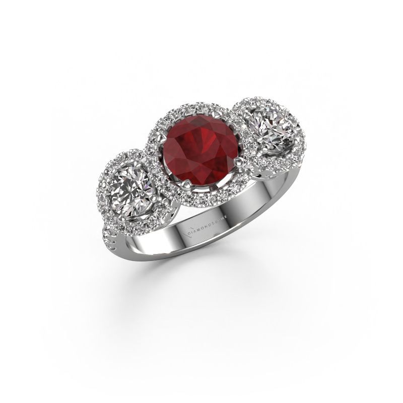 Ring Lacie 950 platinum ruby 6.5 mm