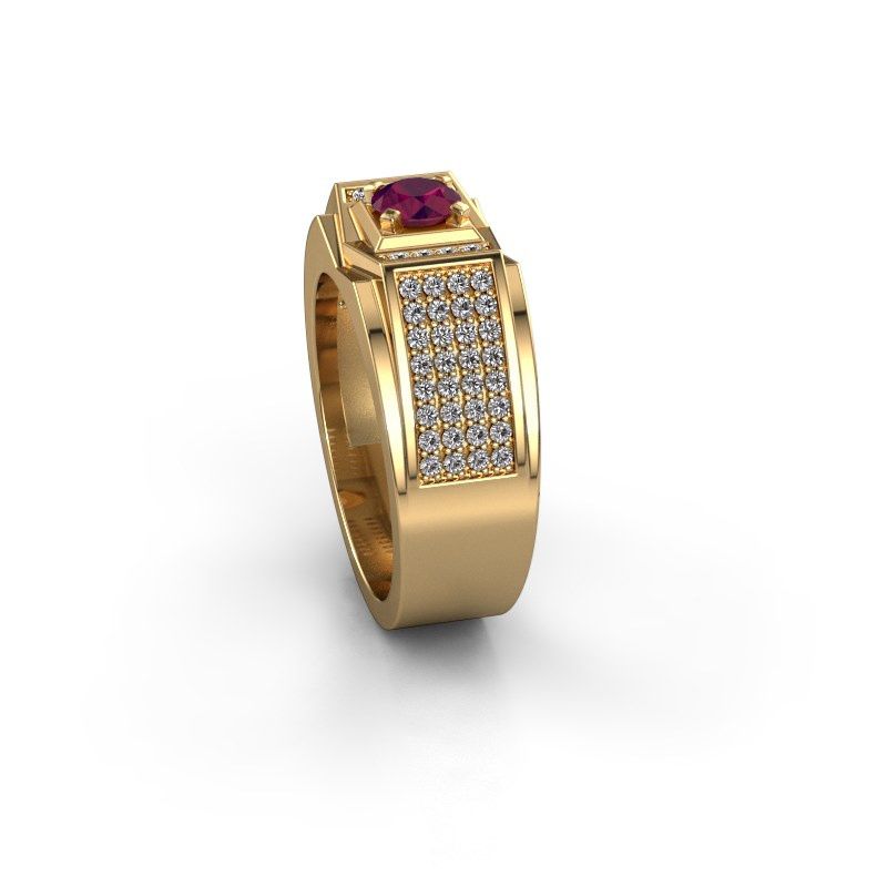 Image of Men's ring marcel<br/>585 gold<br/>Rhodolite 5 mm