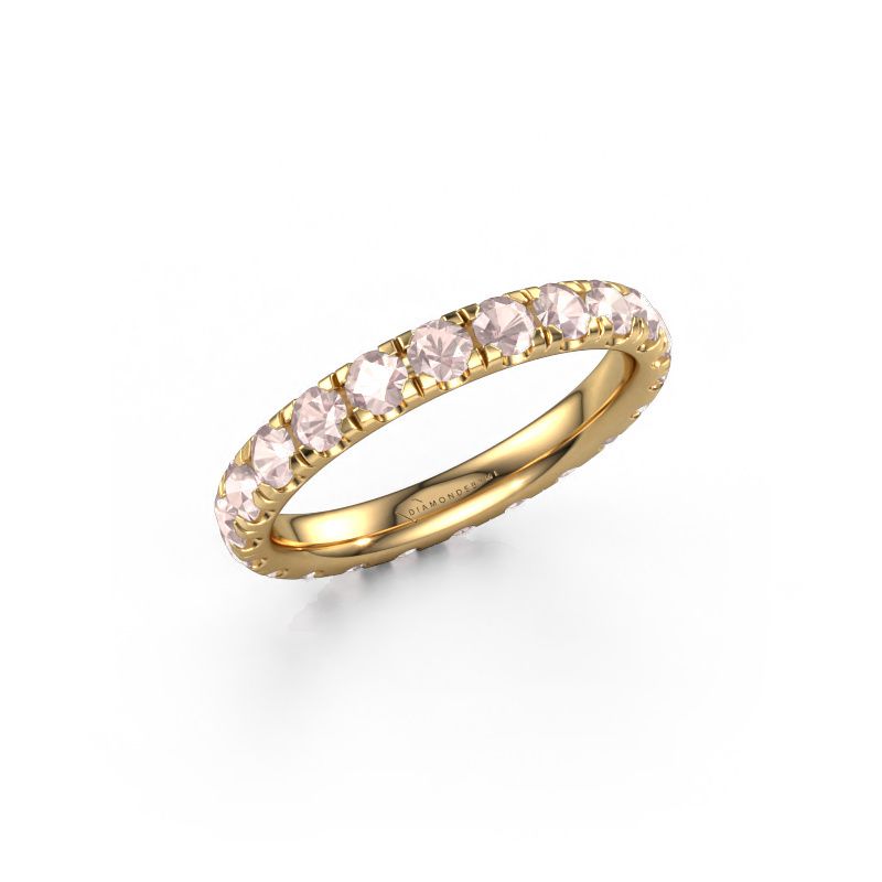 Stackable ring Jackie 2.7 585 gold morganite champagne 2.7 mm
