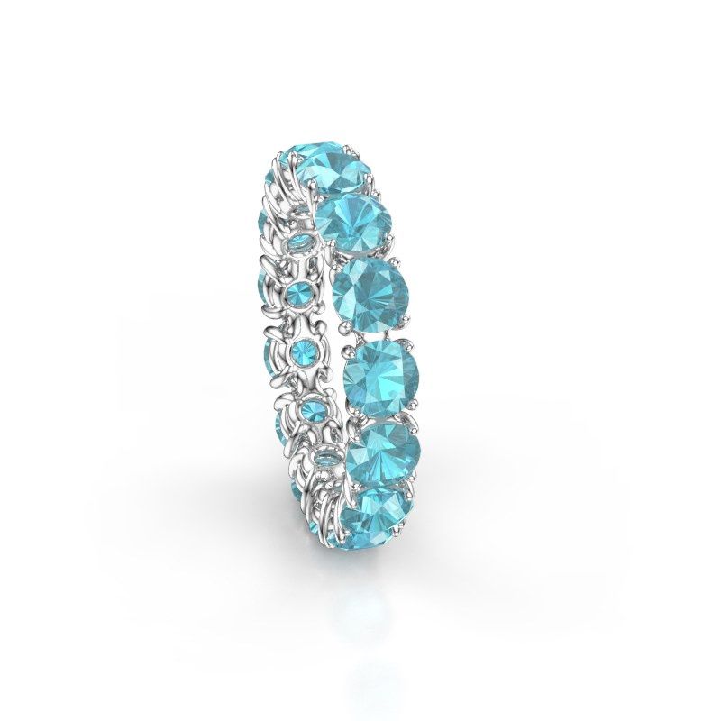 Bild von Ring vivienne 4.2<br/>950 Platin<br/>Blau Topas 4.2 mm