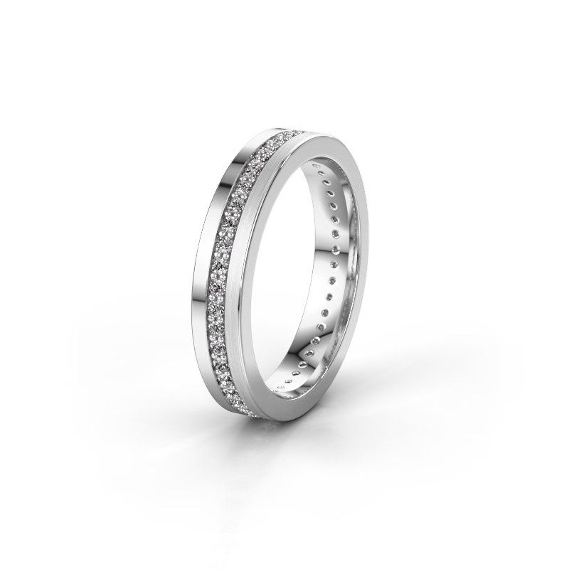 Image of Wedding ring WH0203L14BPM<br/>585 white gold ±4x2 mm<br/>Diamond 0.44 crt