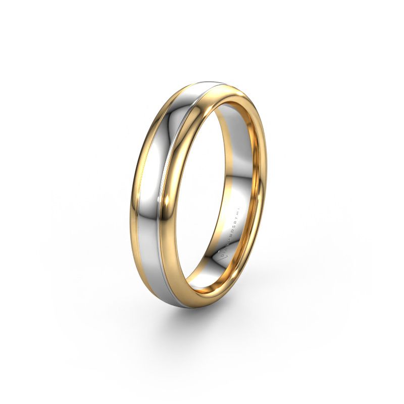 Wedding ring WH2128M 585 white gold ±5x2.2 mm