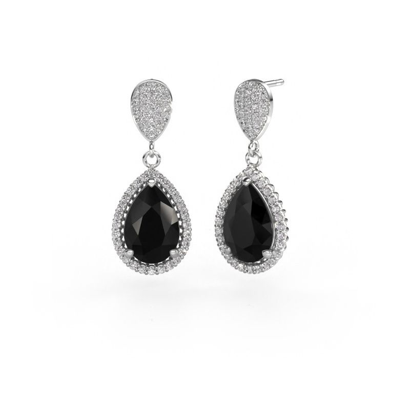 Ohrhänger Tilly per 2 950 Platin Schwarz Diamant 7.89 crt