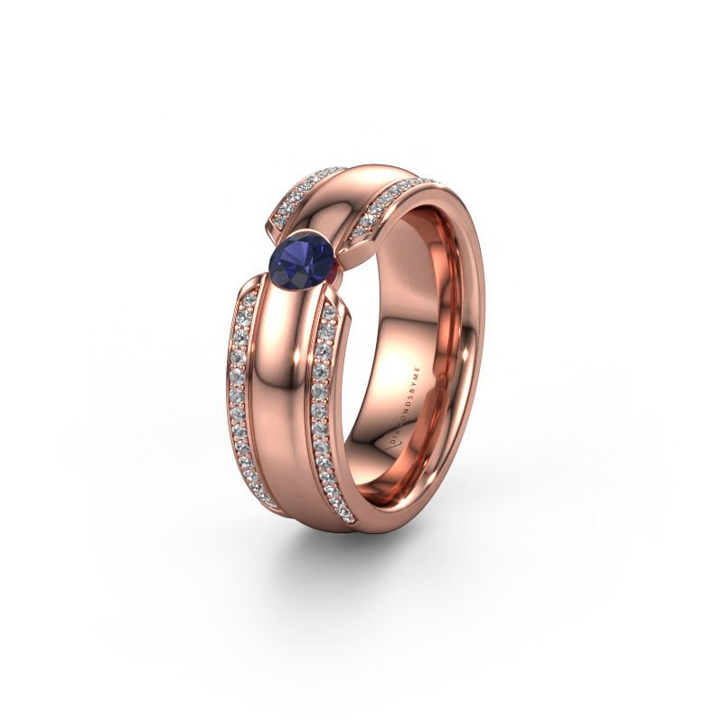 Ehering WHR0575L 585 Roségold Saphir ±7 x 2 mm