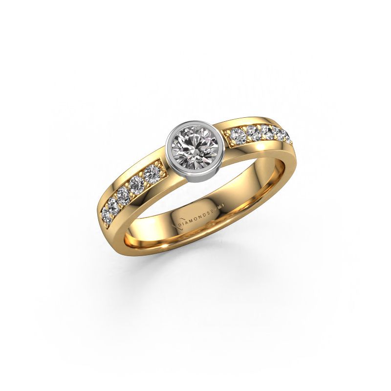 Ring Ise 2 585 goud diamant 0.60 crt