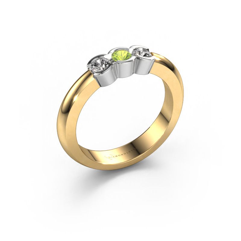 Ring Lotte 3 585 gold peridot 3 mm