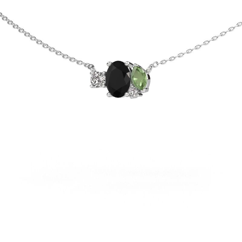 Anhänger Frauke OVL 950 Platin Schwarz Diamant 1.175 crt
