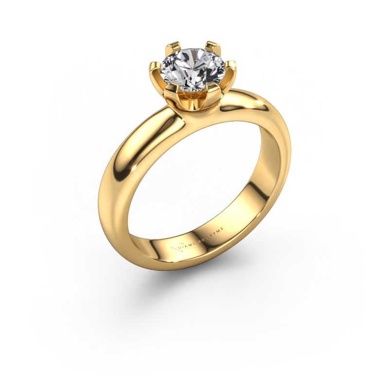Engagement ring Lorretta 585 gold lab grown diamond 1.00 crt