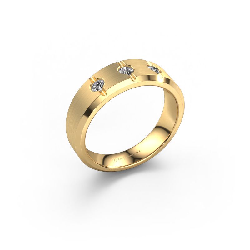 Heren ring Remco 585 goud diamant 0.24 crt