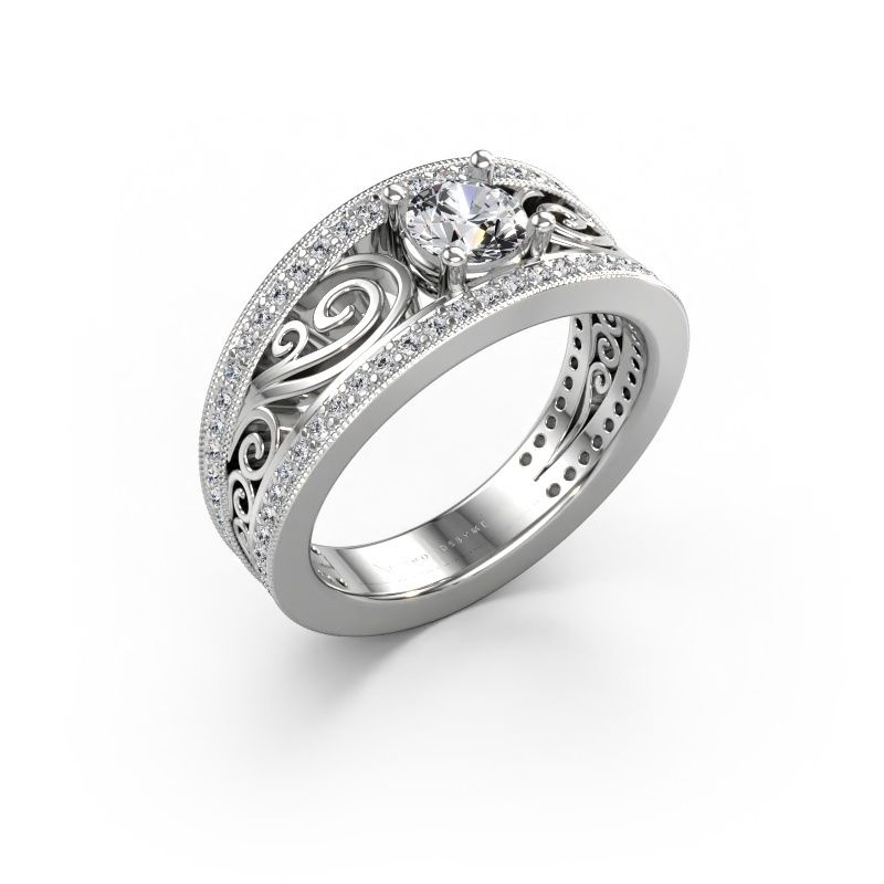 Forlovelsesring Julliana 585 hvitt gull lab-diamant 0.91 crt