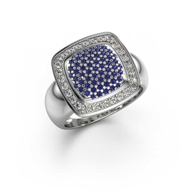 Ring Paige 585 white gold sapphire 0.9 mm