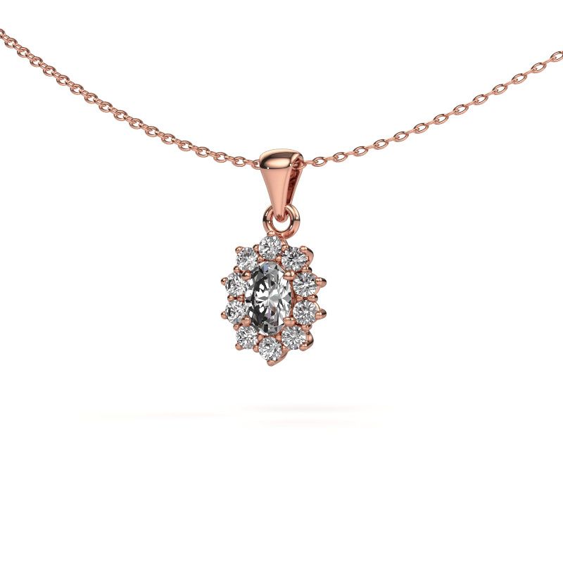 Pendant Leesa 585 rose gold diamond 0.70 crt