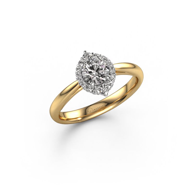Engagement ring Tora 585 gold zirconia 5 mm