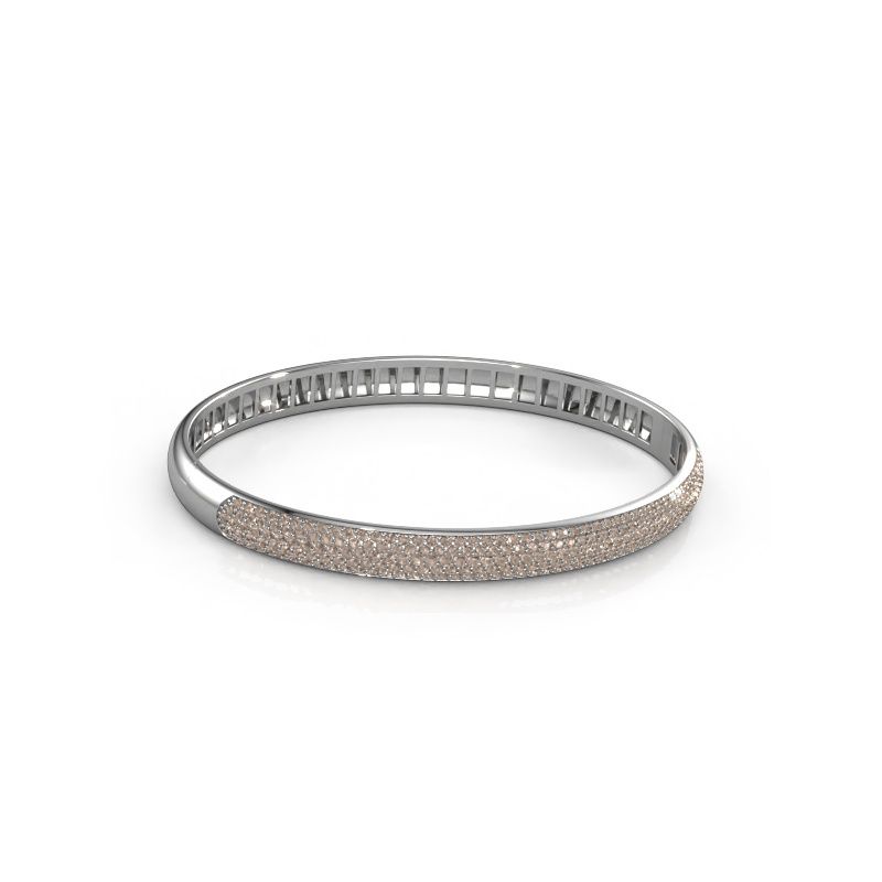 Bracelet Emely 6mm 585 or blanc diamant brun 2.013 crt