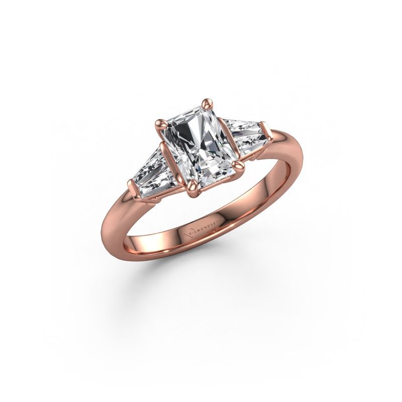Verlovingsring Kina RAD 585 rosé goud lab-grown diamant 1.40 crt