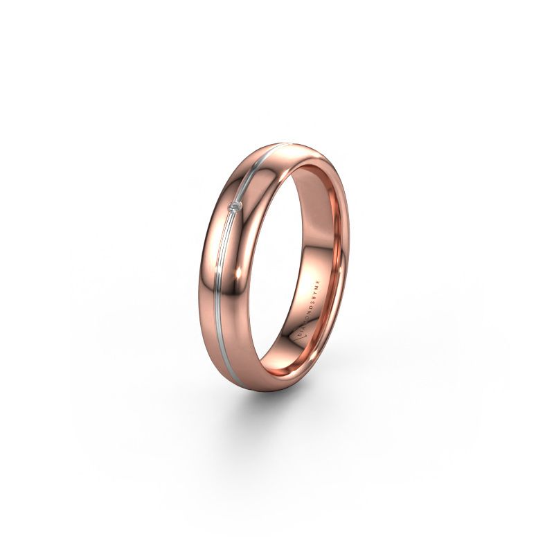 Alliance WH2142L34A 585 or rose diamant synthétique ±4x1.7 mm