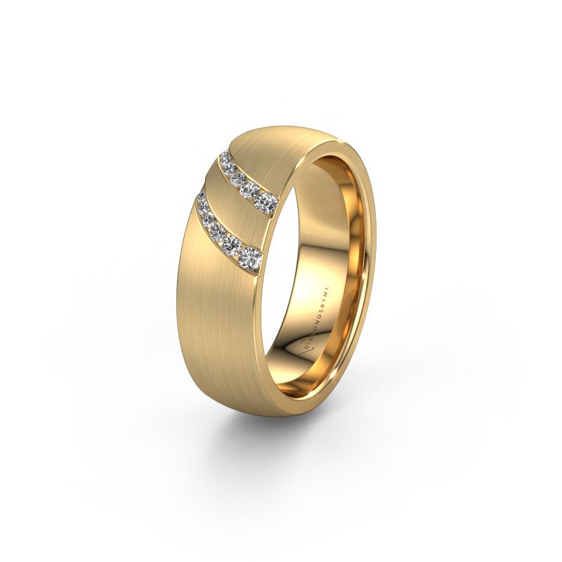 Ehering WH2015L 585 Gold Lab-grown Diamant ±6,5 x 2 mm