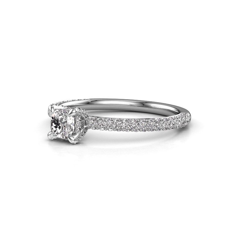 Image of Engagement ring saskia 2 cus<br/>585 white gold<br/>diamond 0.922 crt