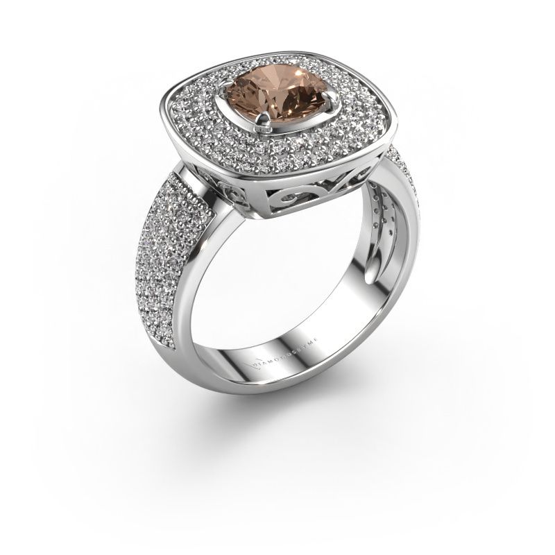 Ring Eliana 585 Weißgold Braun Diamant 1.54 crt