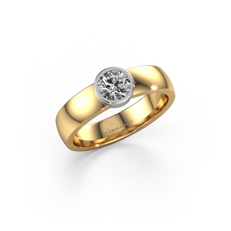 Ring Ise 1 585 goud diamant 0.50 crt