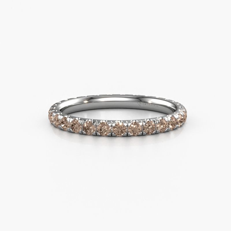Image of Stackable Ring Jackie 2.0<br/>950 platinum<br/>Brown Diamond 0.87 Crt