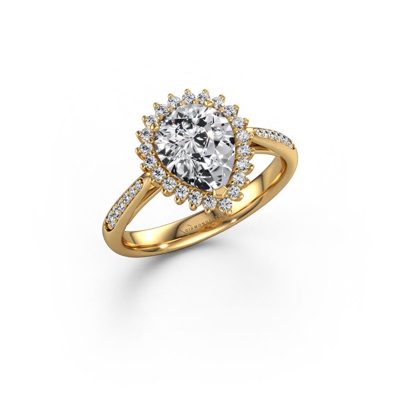 Anillo de compromiso Tilly per 2 585 oro diamante de laboratorio 1.50 crt