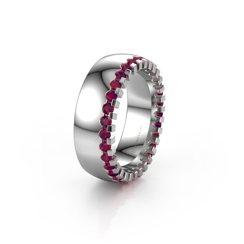 Ehering WH6120L27C 585 Weißgold Rhodolit ±7 x 2,2 mm