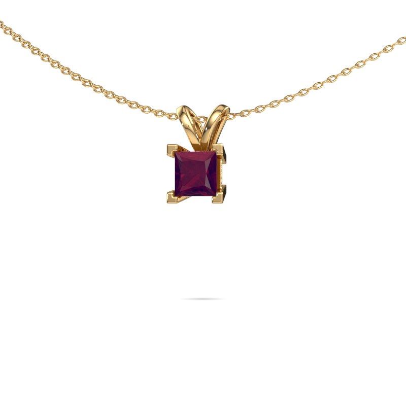 Hanger Ariane 585 goud rhodoliet 5 mm