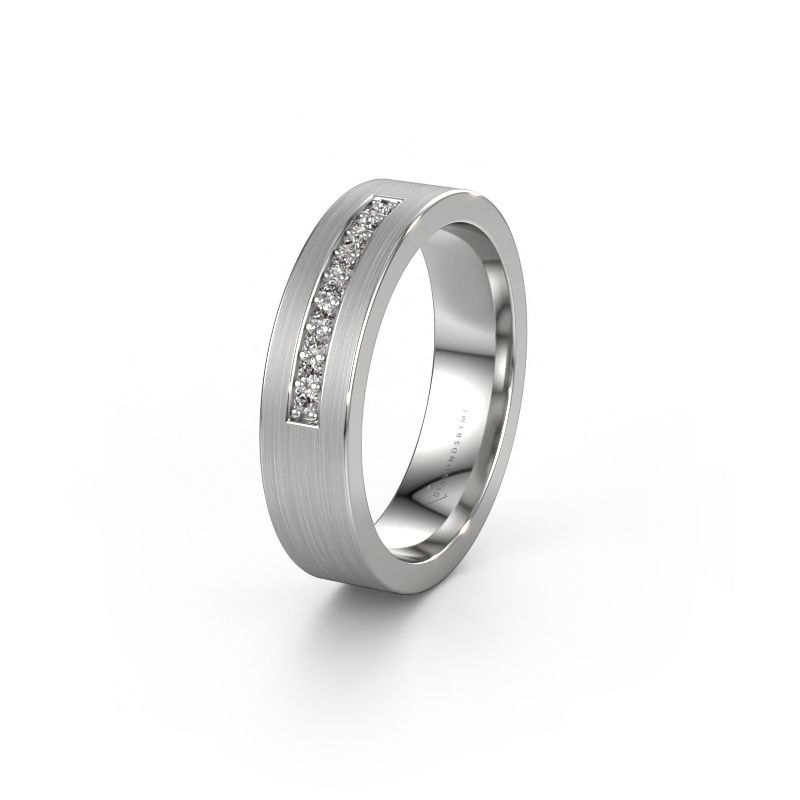 Ehering WH0113L15BM 585 Weißgold Diamant ±5x2 mm