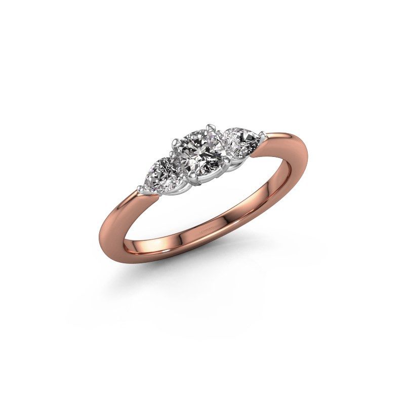Afbeelding van Verlovingsring Chanou CUS 585 rosé goud diamant 0.75 crt