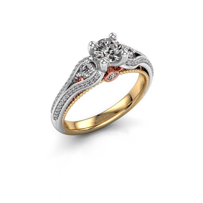 Afbeelding van Verlovingsring Nikita<br/>585 goud<br/>Zirkonia 5 mm